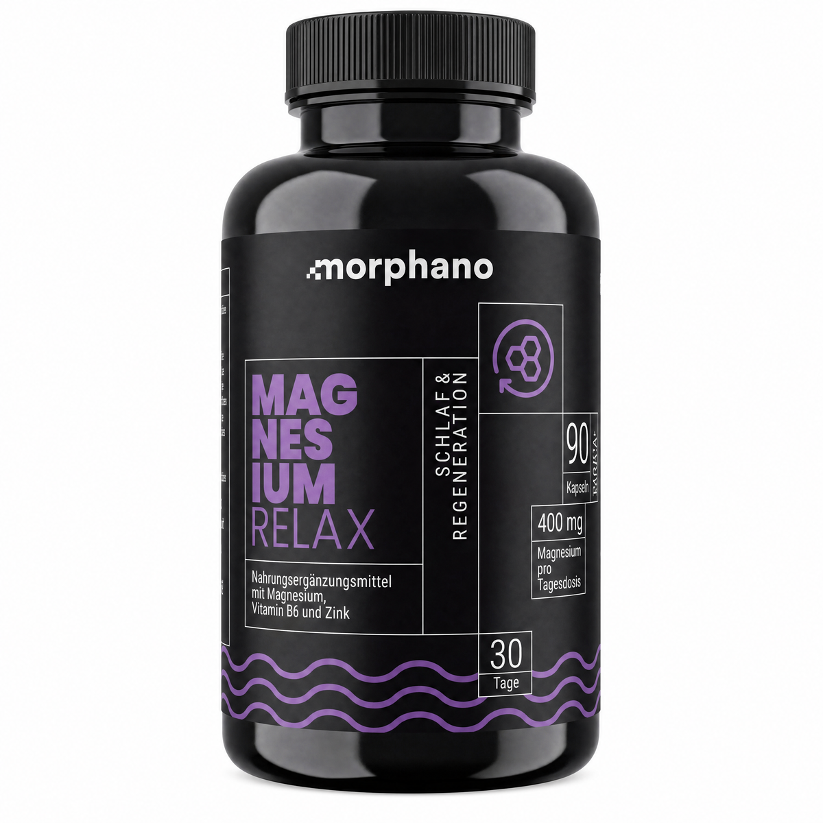 morphano Magnesium Relax – front view of the product packaging